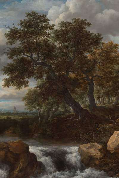 Landscape with Waterfall