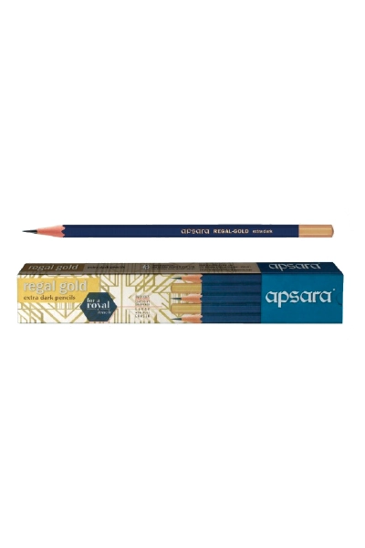 Apsara Regal Gold Pencils - Pack of 10